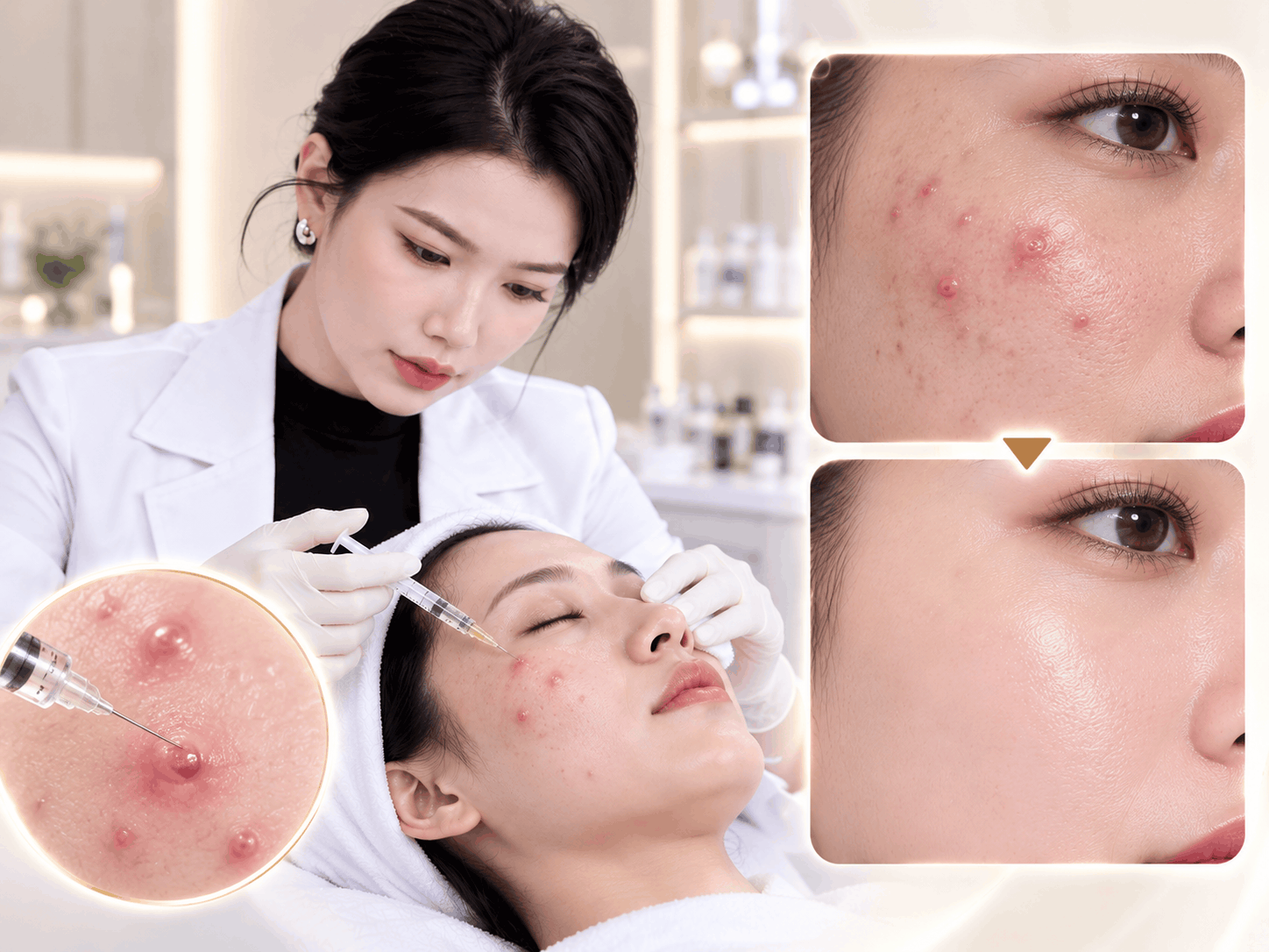 Mesotherapy nốt mụn